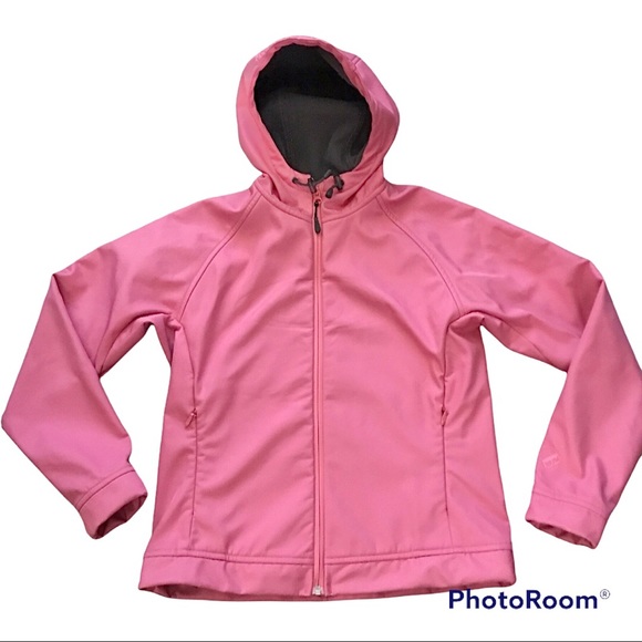 Salomon Jackets & Blazers - Salomon Women Soft Shell Light Pink Hooded Jacket Full zip Size Medium